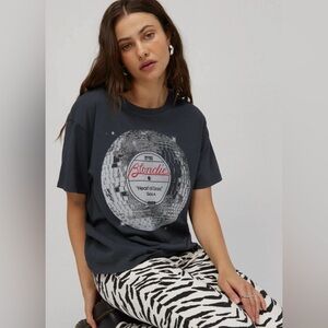 LetLuv Daydreamer Anthropologie NWOT Blondie Band Baby Tee Shirt 100% Cotton XXS